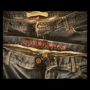Lot of 2 ~ Mossimo ~ Jr Vintage Jeans Sz 17